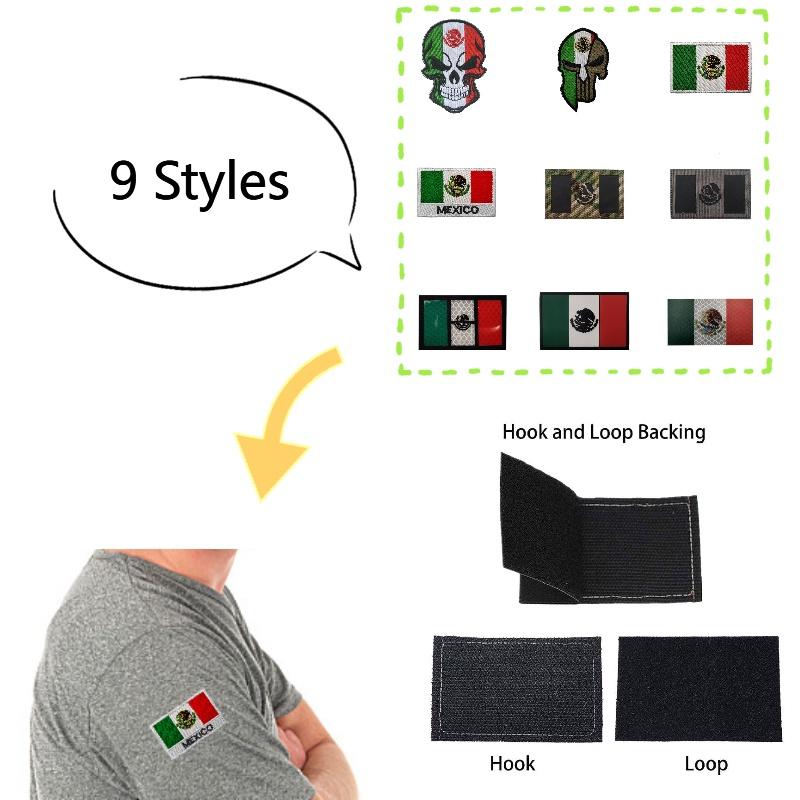 Aotddor Mexican Flag Arm Patch For Outdoor Sports V90415