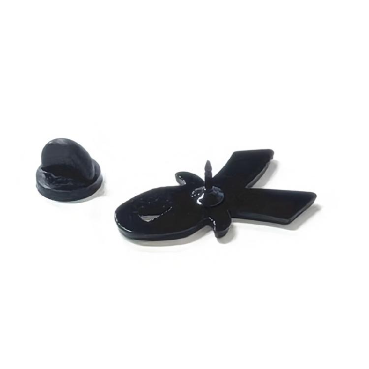 Blue Ribbon Pin Brooch Friendly Design For Hats Bags Formal Wear