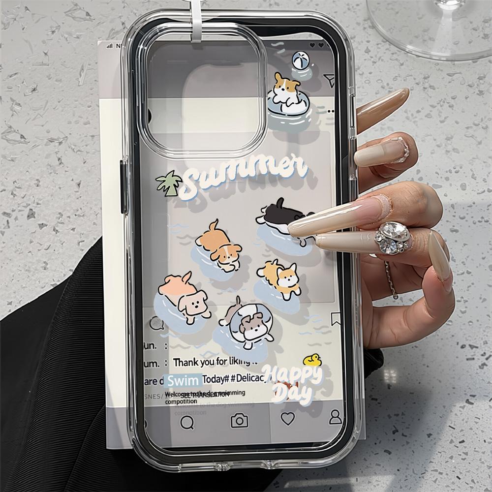 Painted Phone Case for iPhone 17 11 12 13 14 15 16 iPhone 17 12 13 14 15 16 Pro 17 12 13 14 15 16 Pro Max  High Quality Painted Animal Cute Phone Case