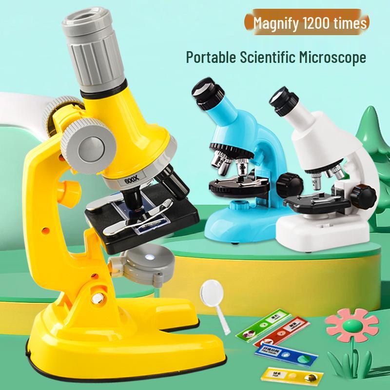 

Portable 1200x HD Microscope Toy for Kids - Science Experiment Set for Students