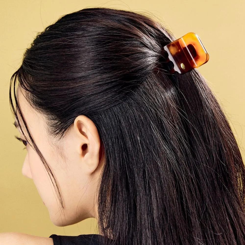 Mini Hair Claw Clip Brown RA25B40R