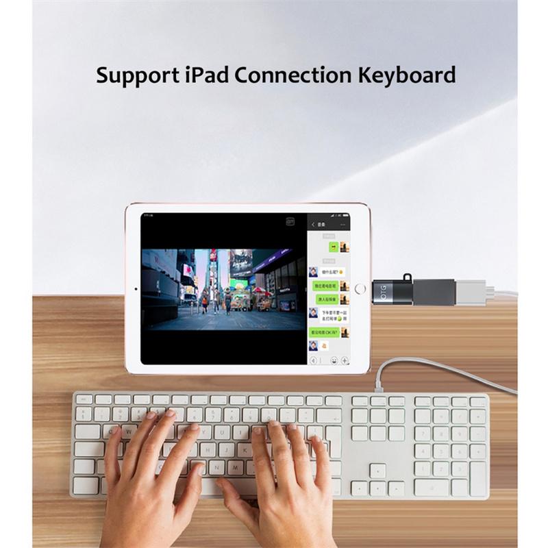 Charging Data Synchronization OTG Adapter Wireless Microphone Converter Compatible For Ios Type-c