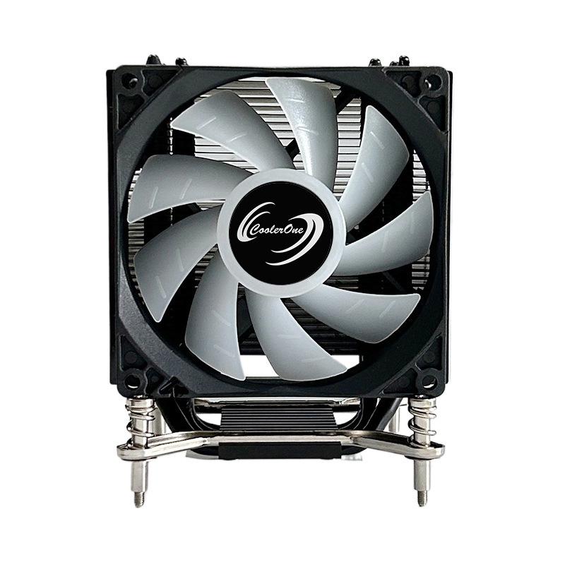 Black Fin Pure Copper CPU Cooler with 4 Heatpipes for 2011, 115X, and 1700 Platforms - Silent Desktop Fan