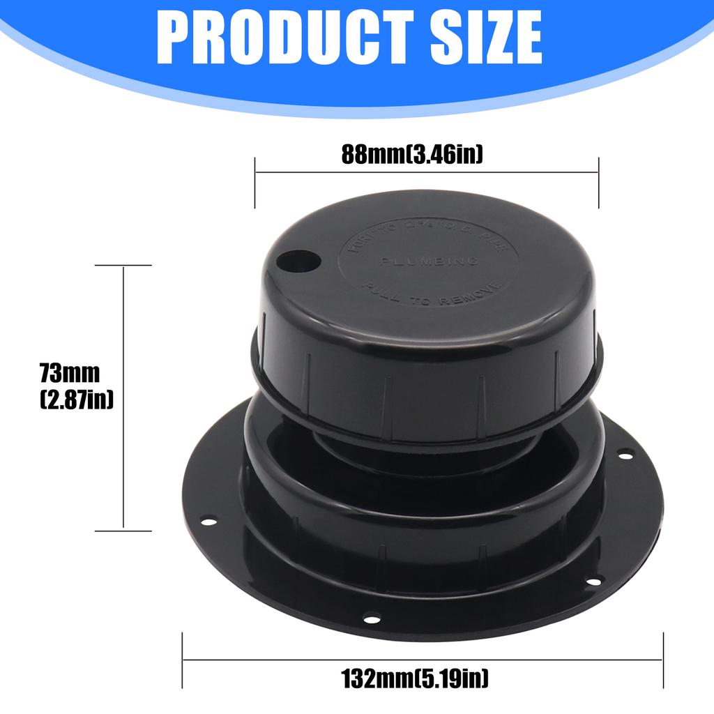 Zubehör für Wohnwagen und Wohnmobile Kunststoff Wohnmobil Dachabdeckung für Abwasser Universal für Wohnmobile Dachlüftungsabdeckung Wohnmobil Abwasserrohr-Entlüftungskappe