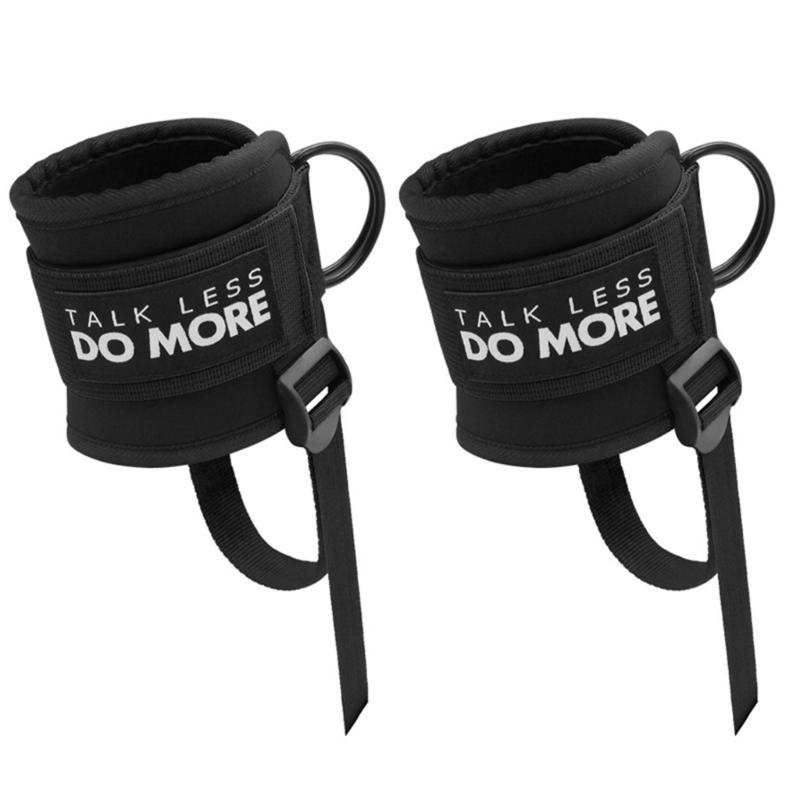 

Comfortable Ankle Straps Cable Machine Attachments Ankle Cuffs Adjust able Leg Straps for Fitness Training, Leg Extension чёрный