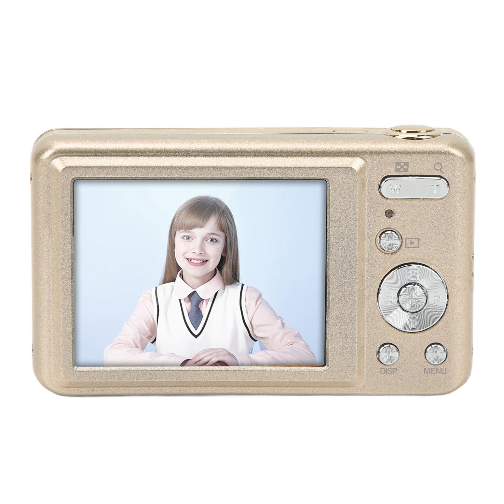 

2.7in Camera ABS Metal 48MP High Definition 8x Digital Zoom Portable Digital Camera for Children Beginners золотой