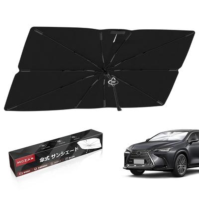 From Improved Mozan Lexus NX 20 Series Dedicated Sunshade Windshield Shade Umbrella Parasol Umbrella Type Sunshade UV Cut 10 Ribs Fiberglass Rotatable