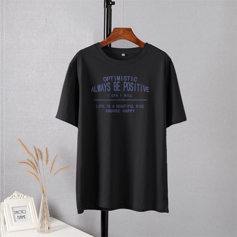 Shellsuning Oversized Letter Printed Couple Clothes Summer New Casual Vintage Short Sleeves Basic Soft Tees Female Korean All Match Gothic Tops