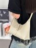 2025 Korean Style Genuine Leather Underarm Bag - Women's Versatile Fashionable Crescent Baguette Handbag