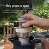 Pure Titanium Insulated Stewing Pot with Handle and Smart Temperature Display for Tea, Coffee, and Water Separation, Large Capacity.