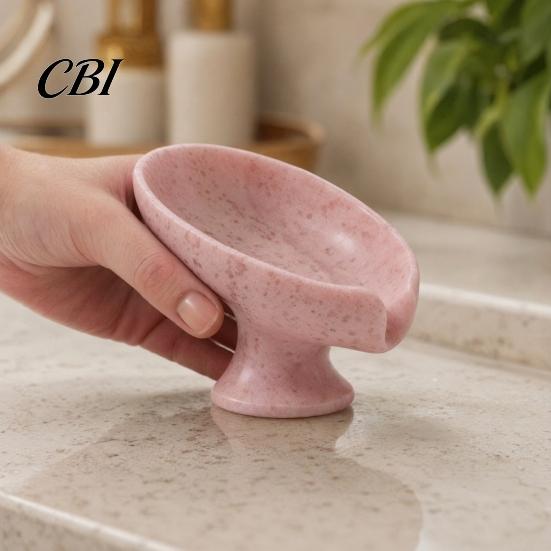 Non-foaming Soap Dish Self Draining Dish, 3D Printed Holder, Multi-functional Tray Sink Organizer for Shower, Bathroom, Kitchen Hollow Design Holder