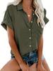 Women's 2025 Summer Exclusive Short-Sleeve Lapel Button-Down Shirt