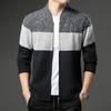 Autumn Thickened Long Sleeve Stand Collar Knitted Cardigan
