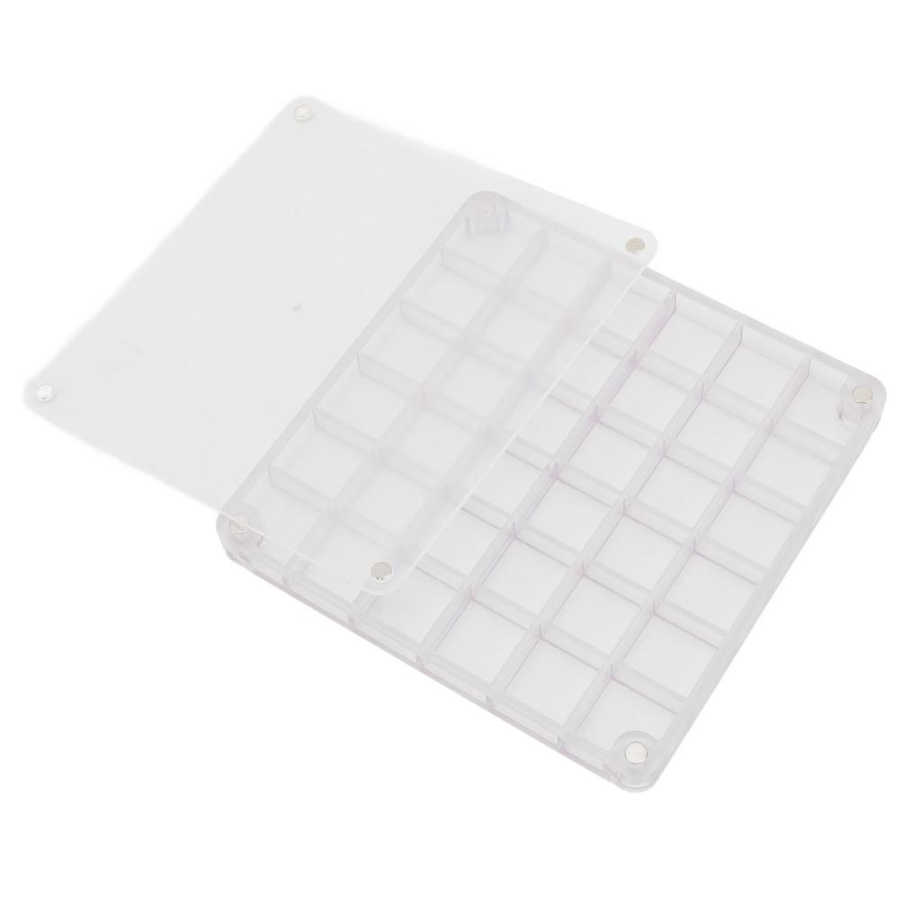 Acrylic Magnetic Seashell Display Box Clear 36 Grids Decorative Storage Case Organizer Container