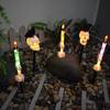 Haunted Festival Skull Solar Candle Light for Garden