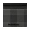 Burberry Check Classic Checkered Letter Logo Pu Card Holder For Men Charcoal Color