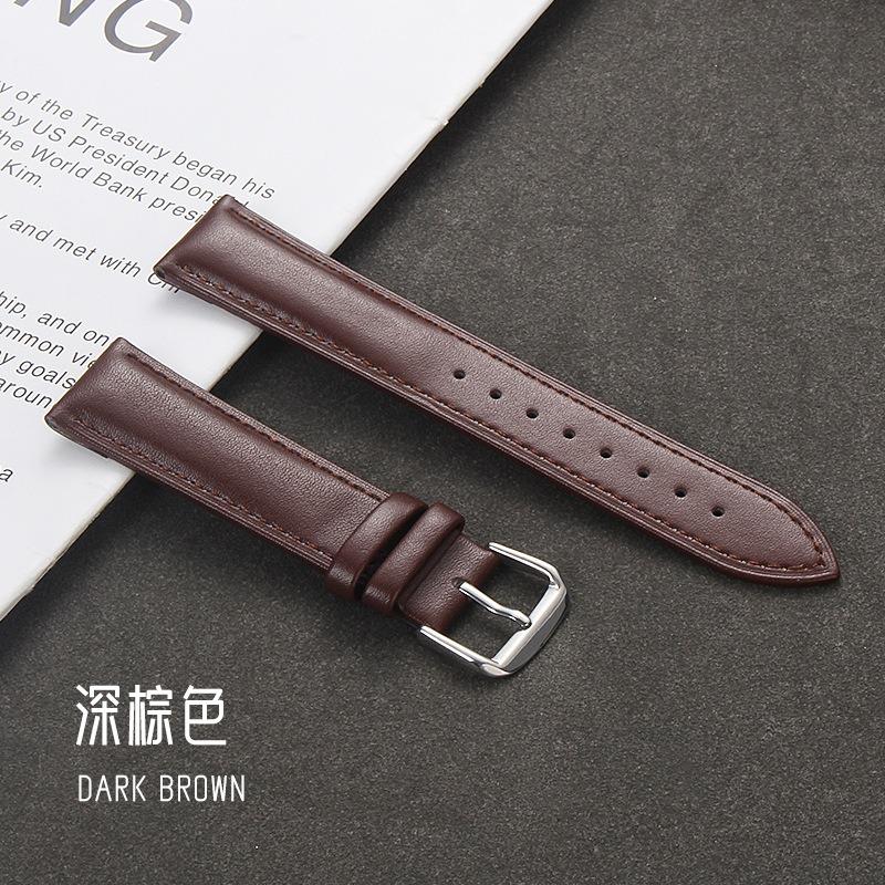 Leather Watch Strap for DW for Seiko Men Women Watchband 12 13 14 15 16 17 18 19 20 21 22 23 24mm Soft Sport Universal Wristband