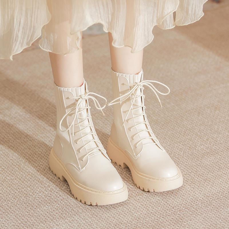 

Women s 2025 New Chunky Heel Height-Boosting Martin Boots - British Street Style Trend 40