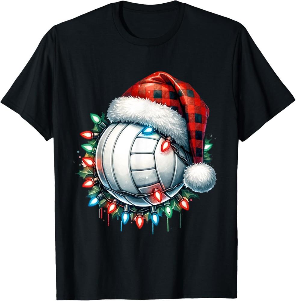 Christmas Volleyball Xmas Volleyball Player T-Shirt Unisex T-Shirt L