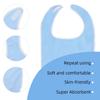 HANNEA Soft Towel Adult Bib with Hoop and Loop Closure, 30 Inch