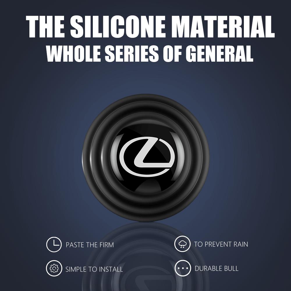 Car Door Anti-shock Silicone Pad Hood Trunk Anti-collision Stickers For Lexus LX GX CT200h EX300h RX450h IS300h IS250 NX RX GS