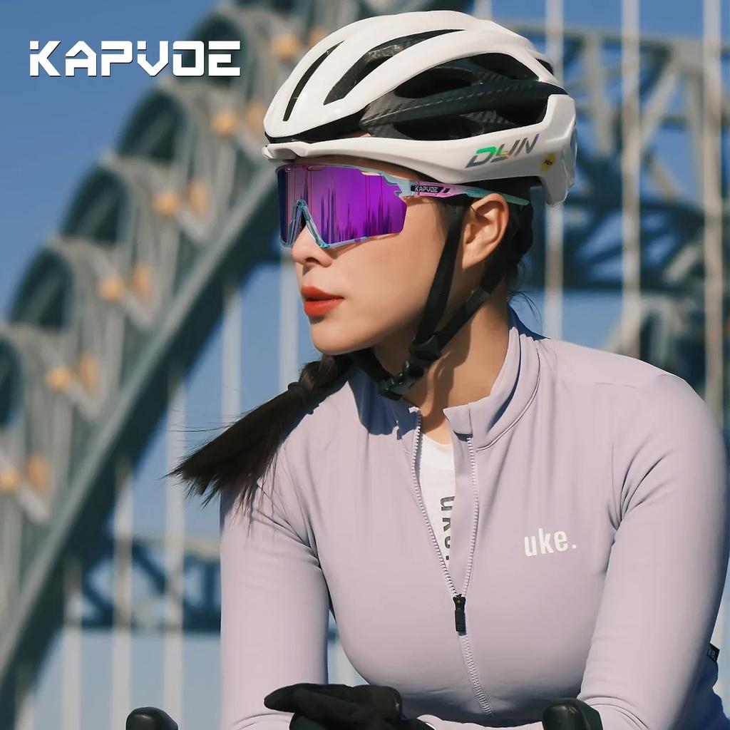 KAPVOE Nouvelle Technologie Verres Nano Lunettes de Cyclisme Lunettes de Soleil Sportives d'Extérieur Hommes Femmes Vélo de Route VTT Vélo Lunettes de Randonnée UV400