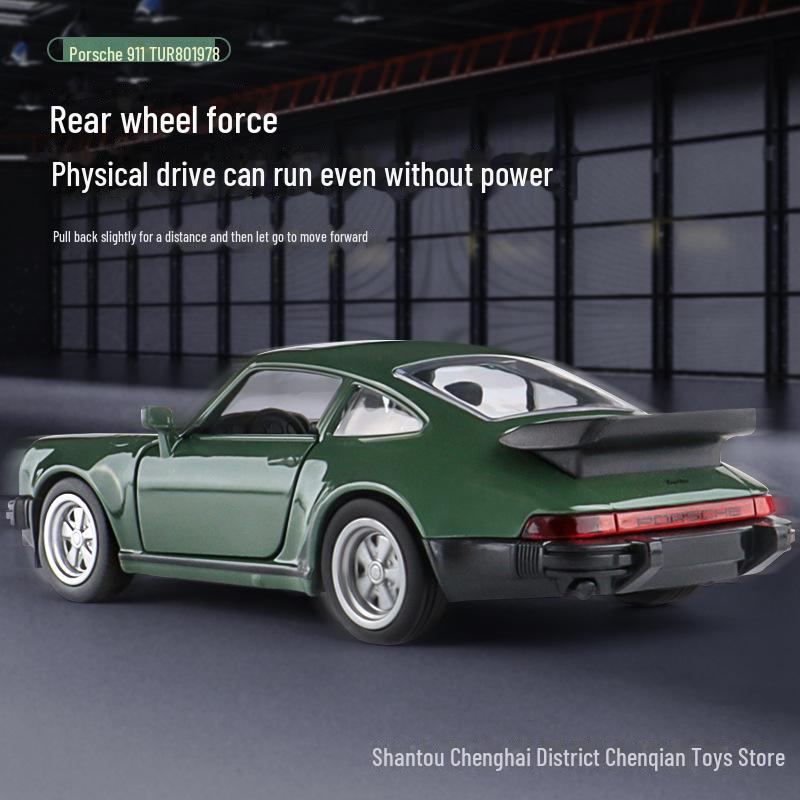 Retro Porsche 911 1:36 Alloy Pull-Back Toy Car Model for Boys