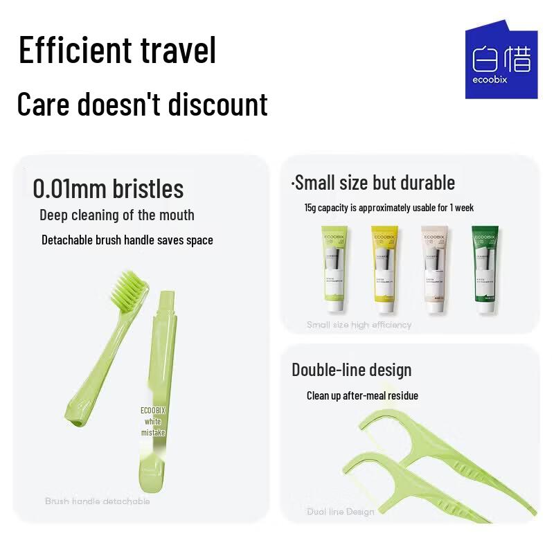 White Peach Travel Oral Care Set