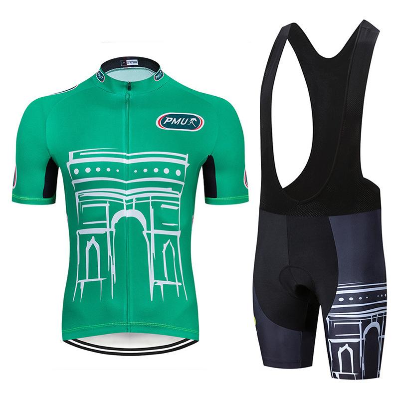 Tour De France Bicycle Suit Men's and Women's Summer Breathable Perspiration Cycling Suit Short-sleeved Suit 2026 Summer Breathable Cycling Suit Suit