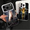 God Jesus Pray Cross Bible Soft Phone Case for iPhone 15 16 17 Pro Max 17Air 16E 14 Plus 13 12 Mini Shockproof Cover Back Shell