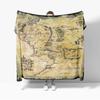 Coperta di Flanella Stampa Mappa TERRA DI MEZZO Coperta Accogliente Morbida Leggera Calda 30x40 pollici 40x50 pollici per Divano Letto