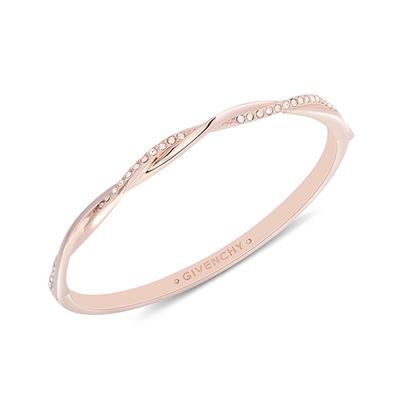 Givenchy Logo a Lettera Mobius all'interno Bracciale Unisex Stile Coppia Oro Rosa 7036427 60572955-9DH-Oro Rosa F