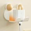 Wall Mount Power Plugs Hook No Drill Adhesive 1/2/3 Slots Plugs Holder Kitchen Appliances Charger Plugs Organizer Rack