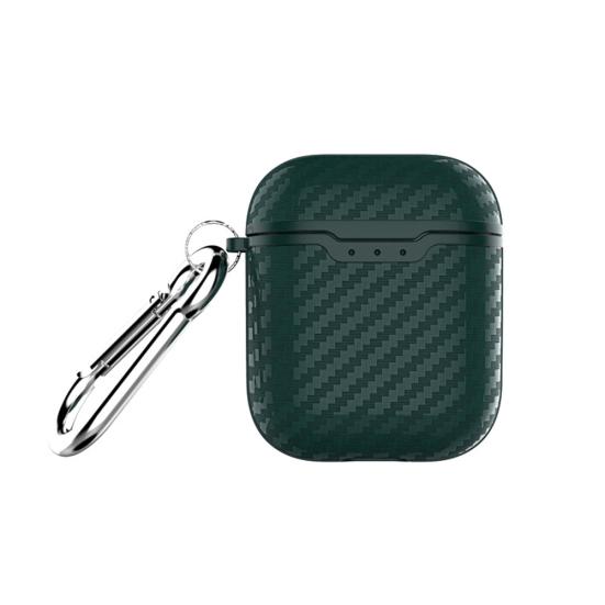 Carbon Fiber Dust-proof Protective Cover Case for AirPods 1/2 Bluetooth-compatible Earphone