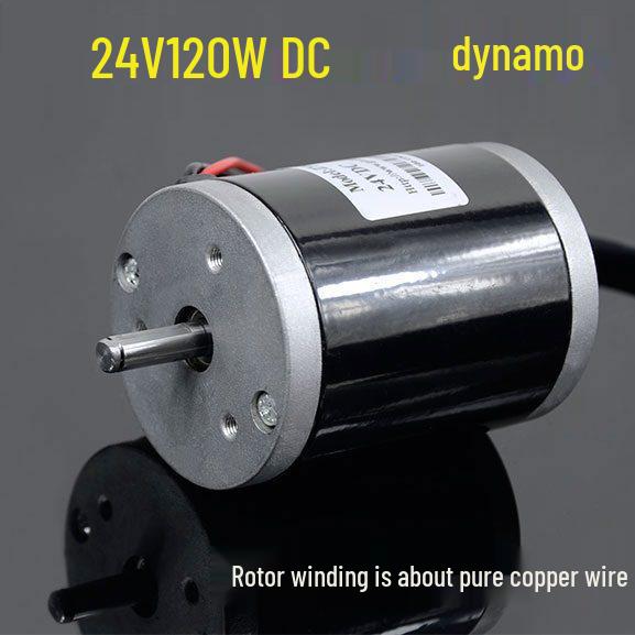 12V/24V Permanent Magnet DC Generator 100W/180W/300W for Hand-Crank, Wind, Pedal, or Water Power Battery Charging