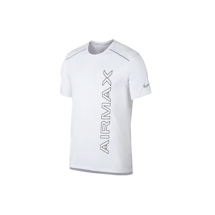 Nike Rise 365 Running Training Crew Neck Short Sleeve T-Shirt Men Tops White AQ9922-100