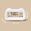 Temperature Display Digital Alarm Clock Humidity Display Week Display Cat Shape Clock Digital Display LCD Screen Alarm Clock