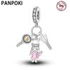 Panpoki Copper Chef Cartoon Character Original Pendants Bracelet Charms Jewelry Party Beads Diy Trendy Gifts