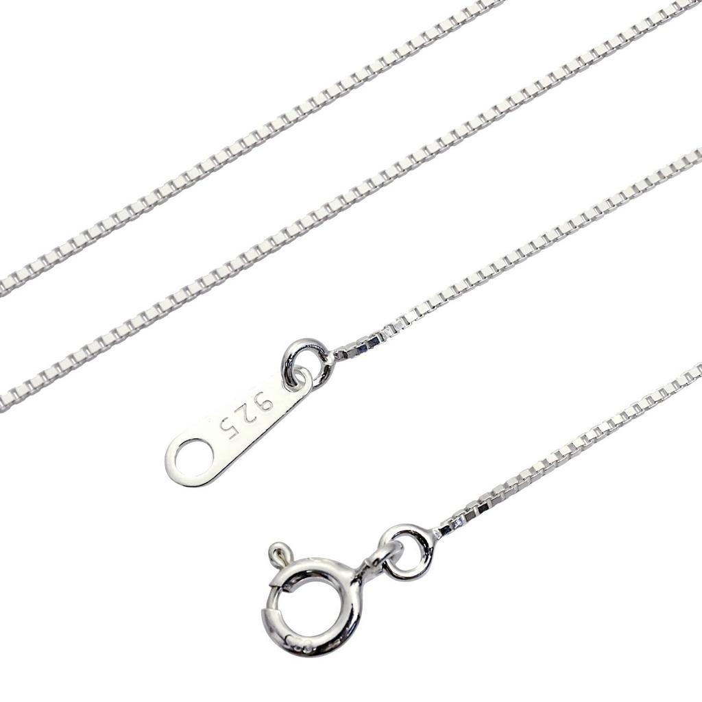 [Sears] Venetian Chain Necklace, Sterling Silver (SV 925), Width 0.7mm, Length 50cm, SV75-50