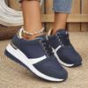 Fashion Women's Fashion Chunky Sneakers Lace Up Platform Casual Sports Shoes Woman Lightweight Non Slip Wedges Walking Shoes Plus Size