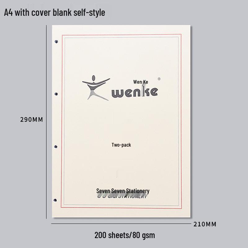 A5 Loose-Leaf Detachable Error Notebook with 6-Hole A4 Paper, Clip-On Shell, and A6 Inner Page Buckle Ring.