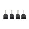 100Pcs Twin Insulated Ferrule Terminal Copper PVC Ferrules Wire Ends Terminals AWG 16/1.5mm²