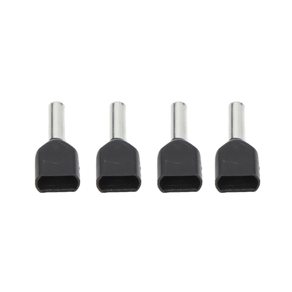 100Pcs Twin Insulated Ferrule Terminal Copper PVC Ferrules Wire Ends Terminals AWG 16/1.5mm²