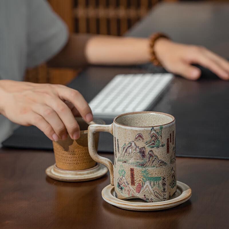 Wanqiantang Dunhuang Series Ceramic Office Cup