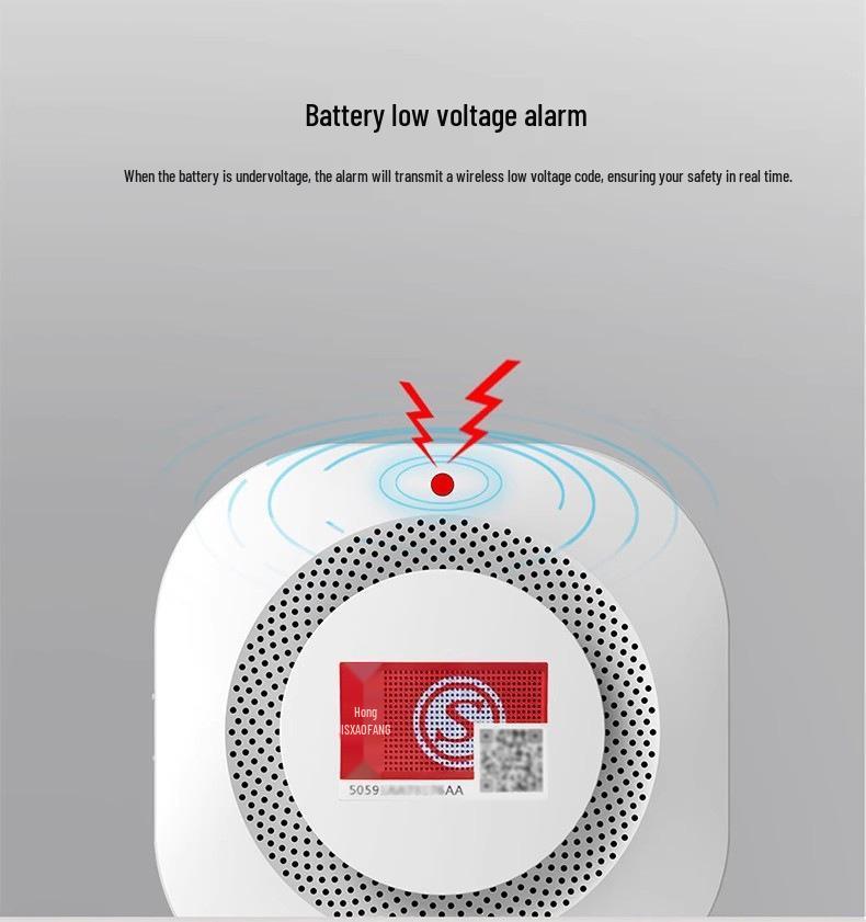 3C Certified Smoke Detector Alarm for Home & Commercial Use
