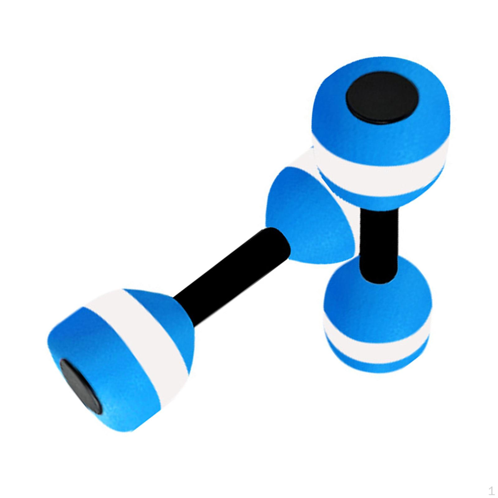 

2 шт. Водные гантели для аэробики, фитнеса, штанги, легкие, из ЭВА, спортивные, для водных упражнений Blue