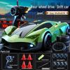 RC Drift Car: High-Speed 4WD Remote Control with Rechargeable Lights, Ideal for Kids.