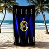 Inter Milan Beach Towel Quickdry Soft Microfiber Comfortable Lightweight Suitable For Swimming Gym Camping Yoga Vacation