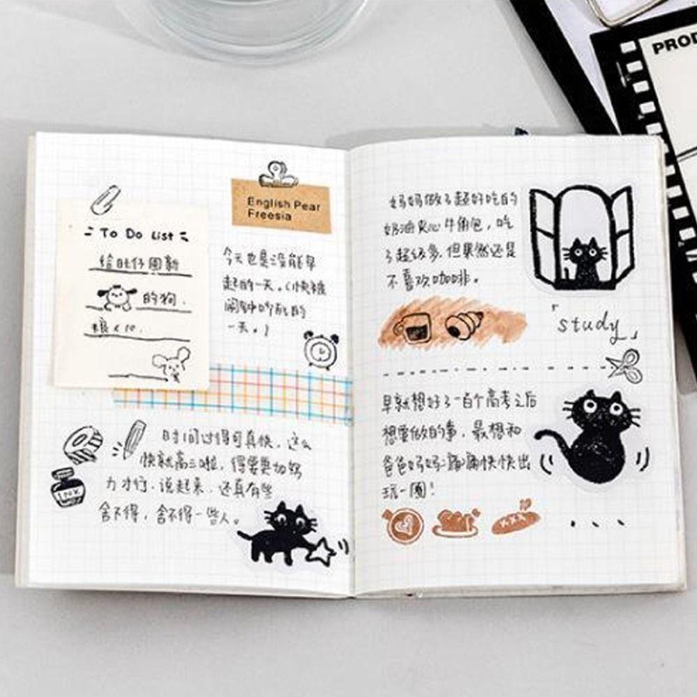 45pcs Waterproof Scrapbook Stickers Scrapbook Material Decorative Stickers  Postcard Decoration