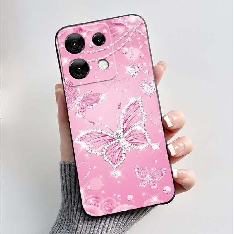 For Umidigi G9 5G G9A G9C G9T Case Fashion Butterfly Flowers Soft TPU Silicone Phone Back Cover for Umidigi G 9 9A 9C 9T Casing